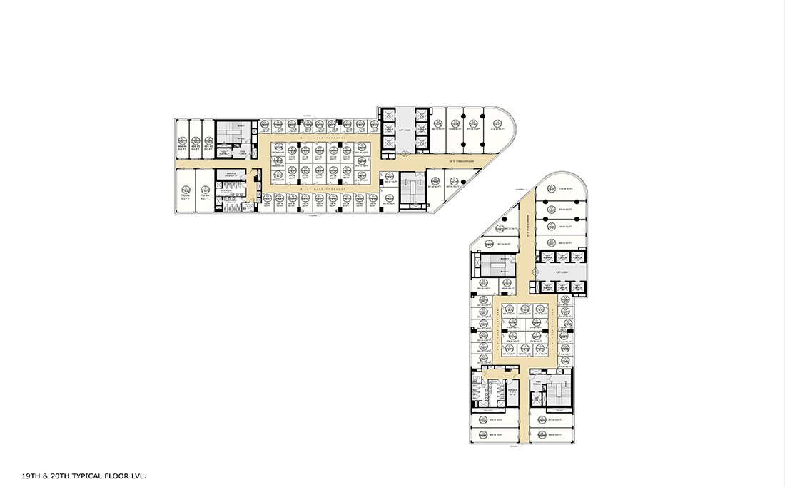 19th-20th Floor Plan